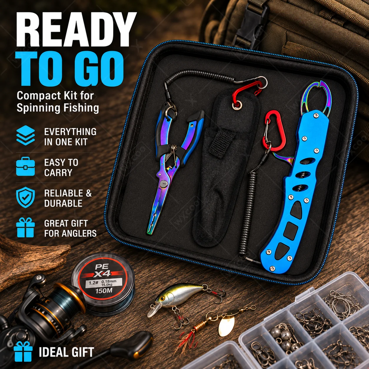 Blue Titanium Coated Saltwater - đánh giá và giá Fishing Line Cutter